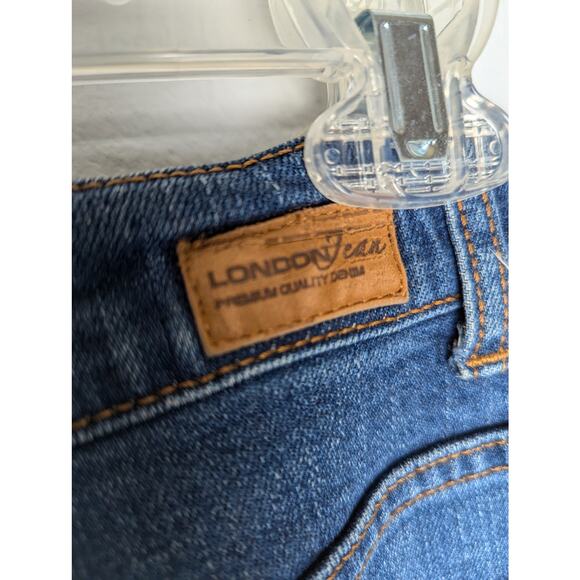 London Jeans Sz 2wmns button fly Waist 28" hip 37"Ins 29"Leg width 18" - Picture 7 of 10